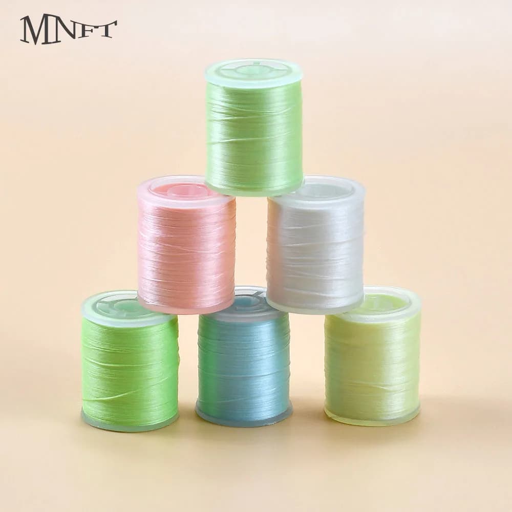 MNFT 2 palette Filo per legare mosche Colori multipli Filamenti 150D Filo di nylon Materiali per legare per mosche umide e linfi