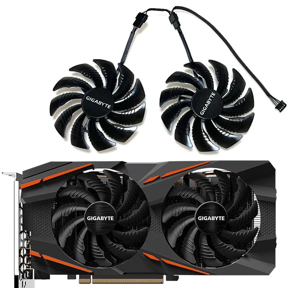 NUOVA T 129215 SU PLD09210S12HH Ventola GPU RX 580 da 88 mm, per ventola di raffreddamento della scheda video gigabyte RX 590、580、570、480、470、GTX 1070、1060、1050