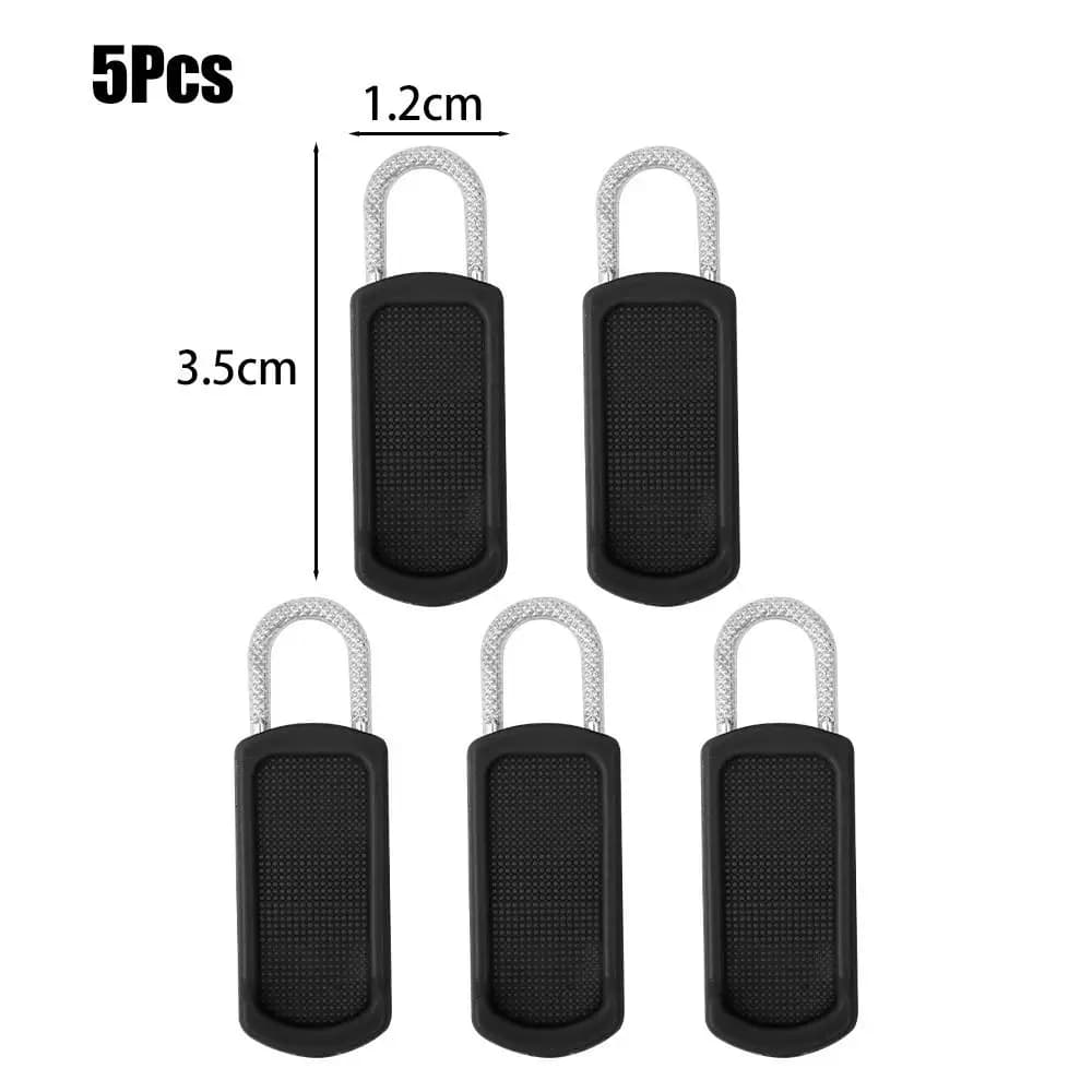 5Pcs Craft Detachable Zipper Puller Removable Markers Metal Zipper Head Repair Kits DIY Sewing Tool Clothes Zipper