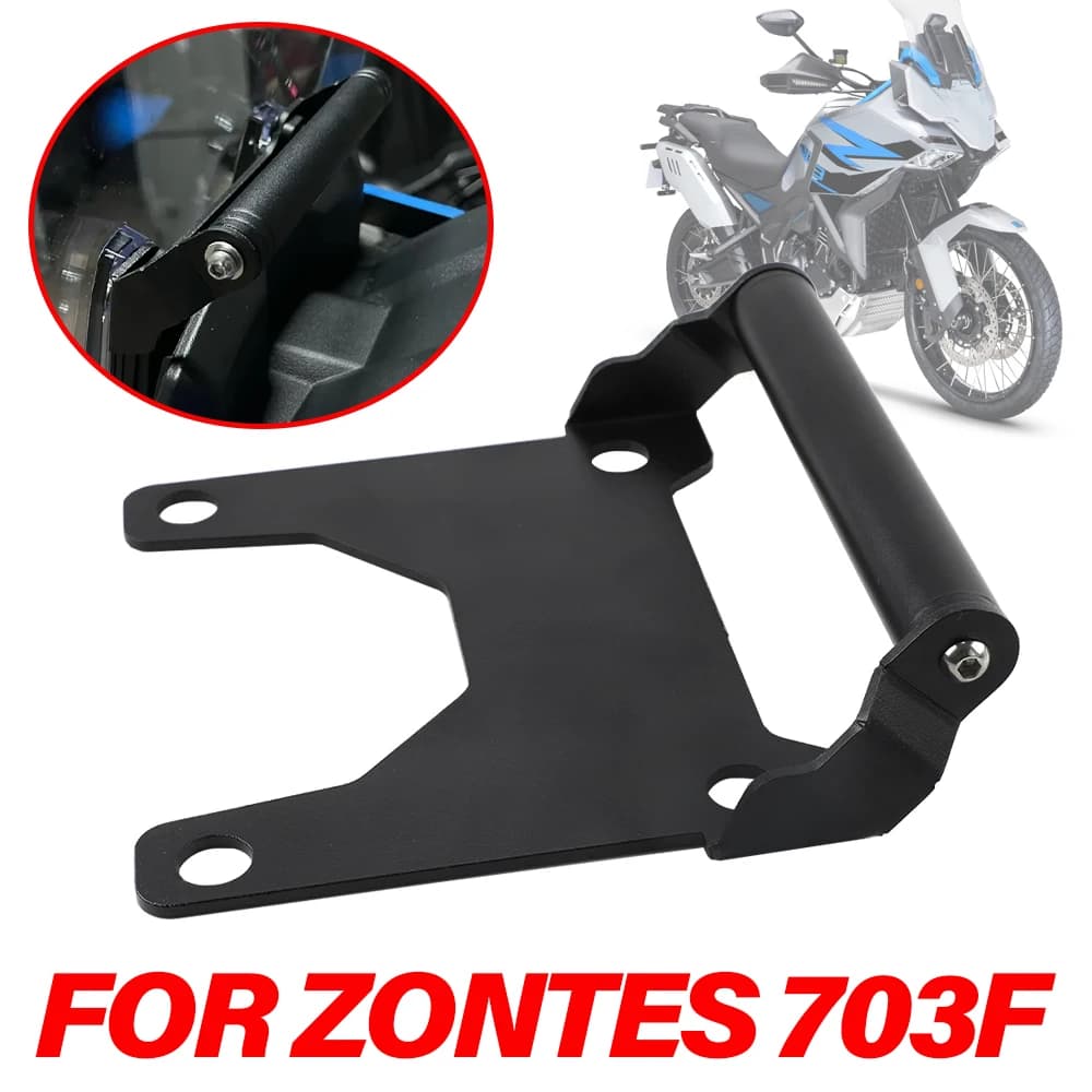 Supporto di navigazione GPS da 22 mm per ZONTES 703F F703 703 F ZT703F Accessori moto Supporto per telefono cellulare Anti Shake