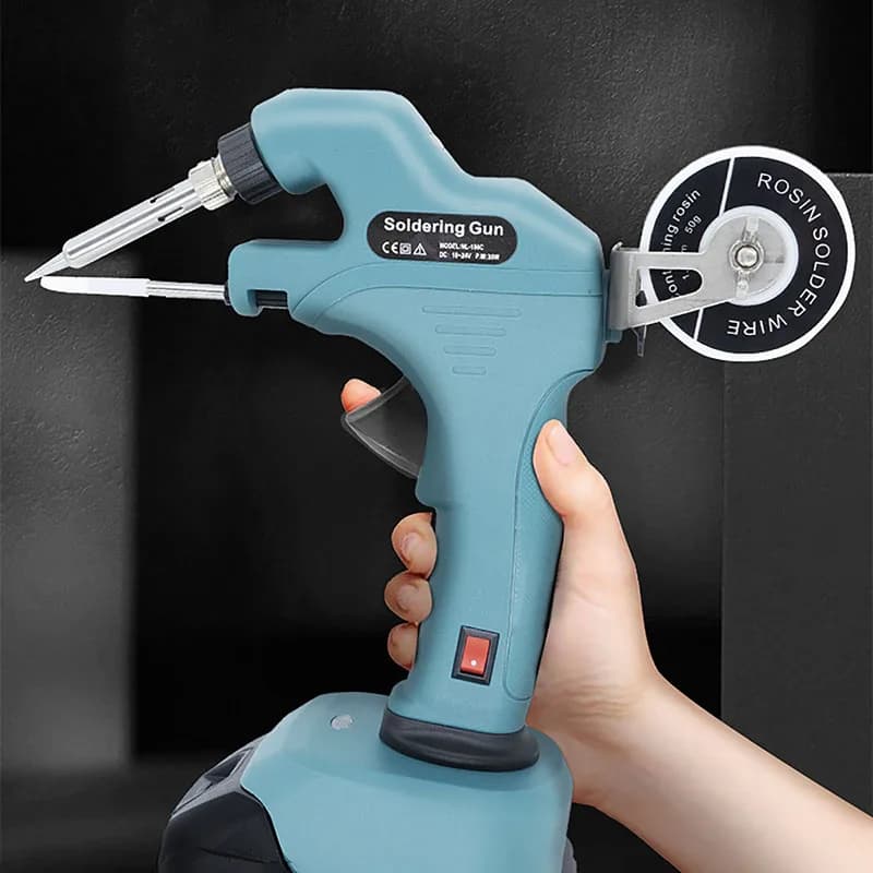 Saldatore elettrico Temperatura massima 450 ℃ Pistola per saldatura wireless riscaldata internamente per batterie Makita (senza batteria)