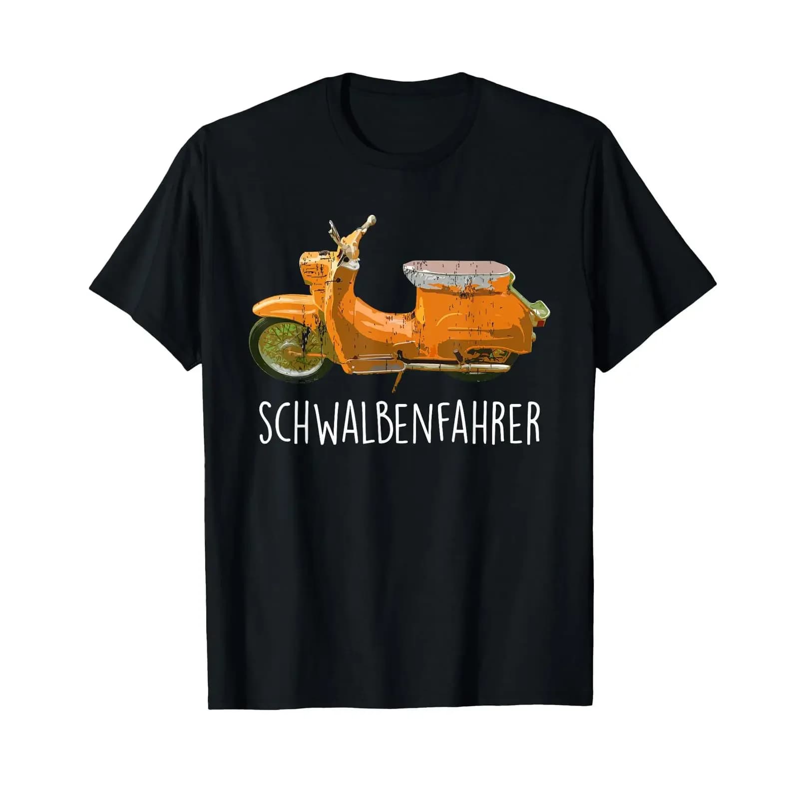 Schwalbenfahrer Schwalbe KR51 Ostdeutschland Suhl S51 T-shirt vintage lavata per l'uso quotidiano, leggermente elegante