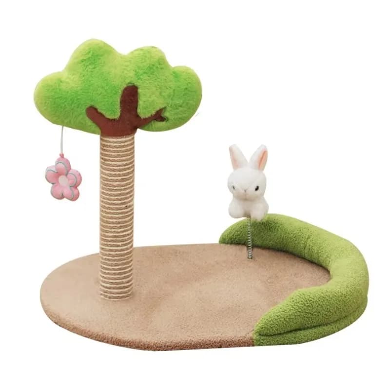 Piccolo albero nido in sisal colonna antigraffio letto quattro stagioni universale carino resistente ai morsi animale domestico all'ingrosso