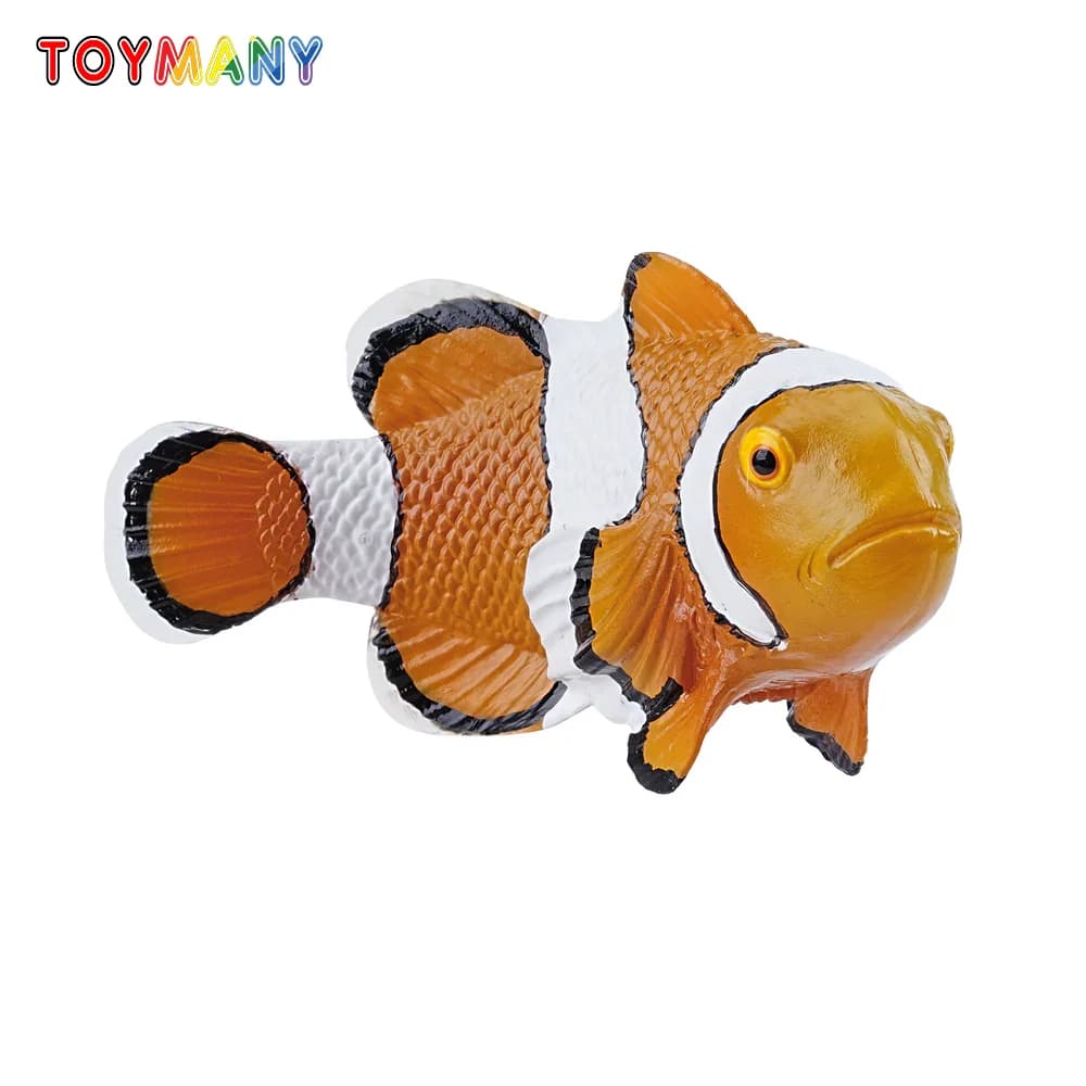 Toymany Simulazione Pesce Pagliaccio Oceano Modello Animale Giocattolo Mini Figure Bambole Action Figurine Giocattoli Regalo per Bambini Decorazione Torta