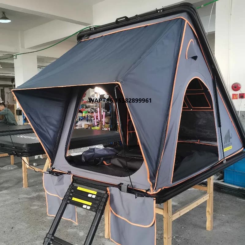 Grande tenda da tetto automatica per auto 4x4 fuoristrada, con pali in alluminio, spedizione diretta dalla fabbrica