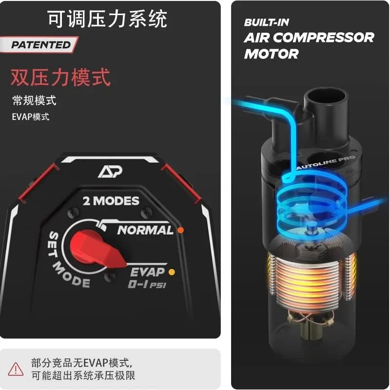 2026 S13 Rilevatore di perdite di fumo per automobili EVAP Vuoto, rilevatore di gas Strumento di rilevamento guasti per automobili 12V