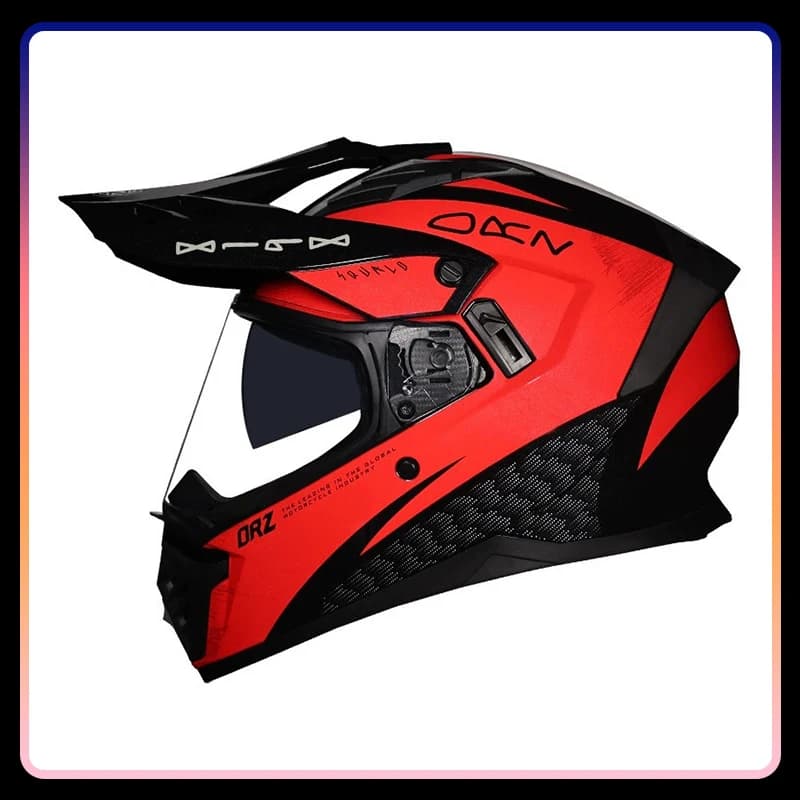 Off-road capacity Integral Motorcycle Helmet Dual-Length Bike Cross Helmet Dirtbike DOT Improved Safety