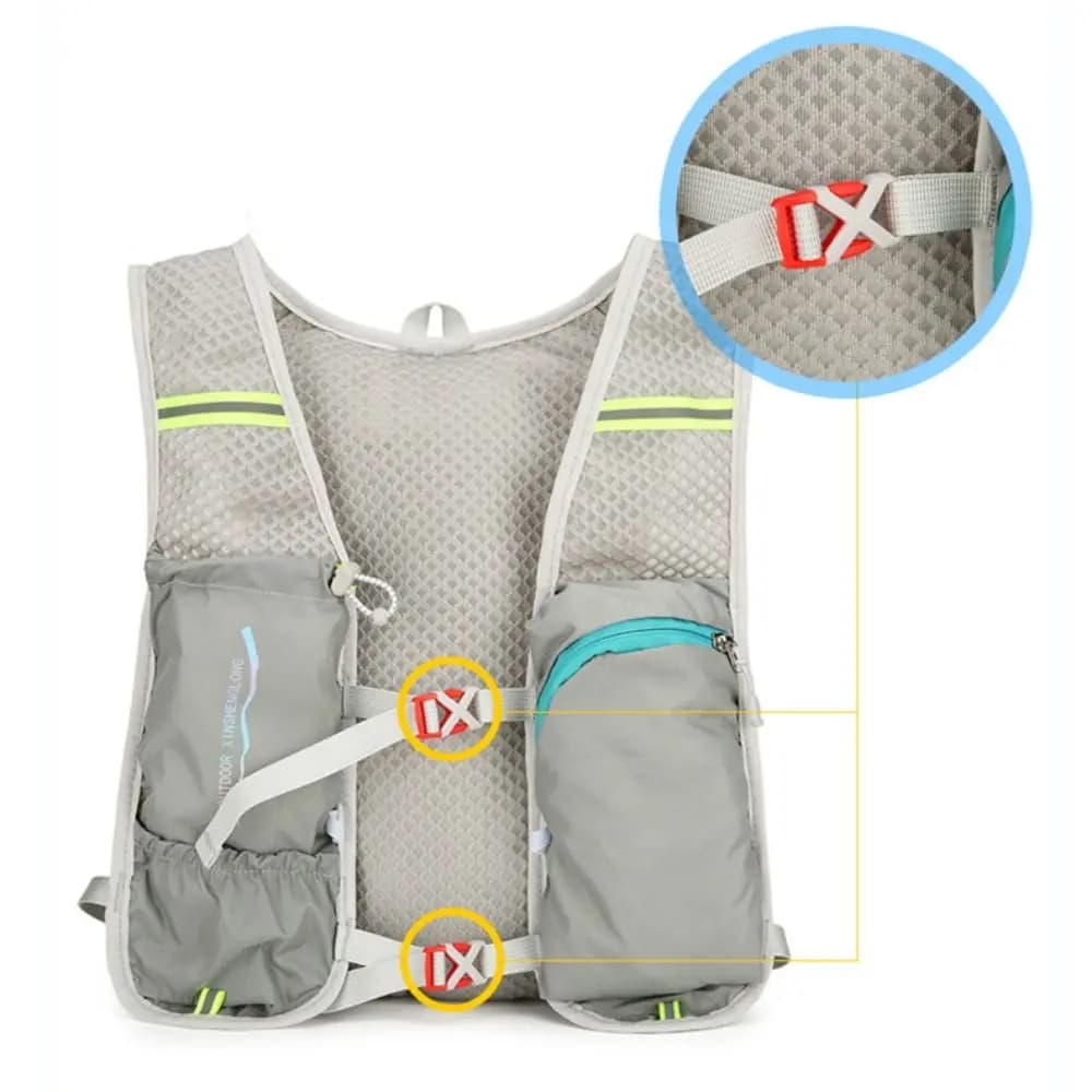 Unisex backpack in Nylon for Open Climbing, Waterproof, Ultra-light, for Cycling, Breathable, Reflecting, with Hydrating System