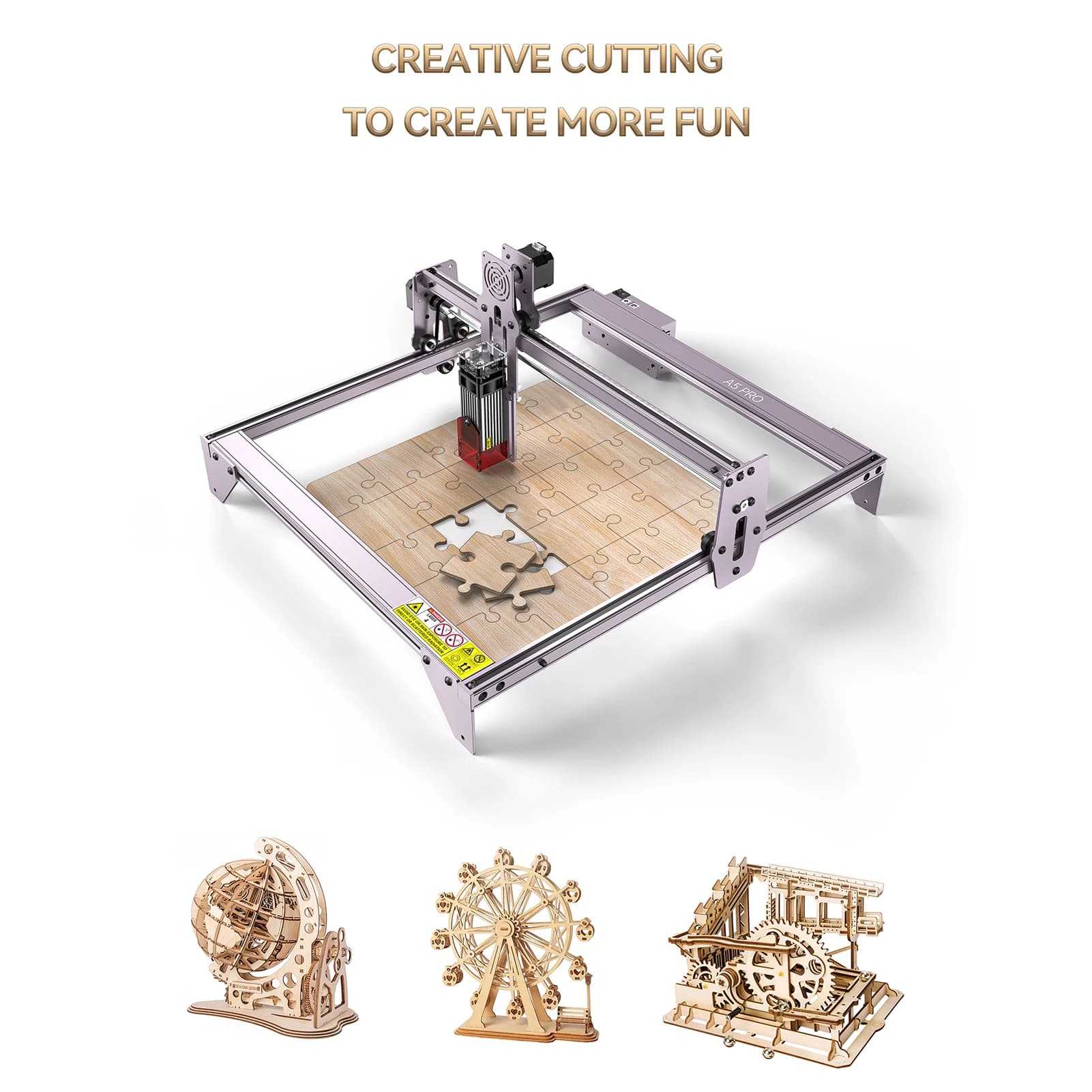 ATOMSTACK A5 Pro Laser Engraving Machine 40W Laser Engraving Machine for Wood Metal 410x400mm New Eye Protection Design US