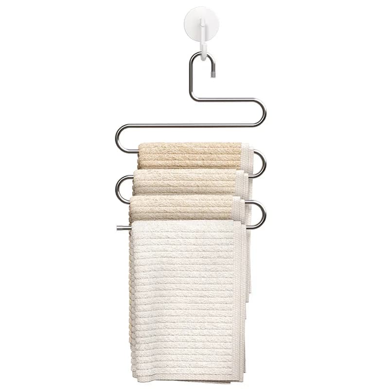 5 levels non-slip clothes rack for trousers, multifunction clothes rack for hanging and storing trousers