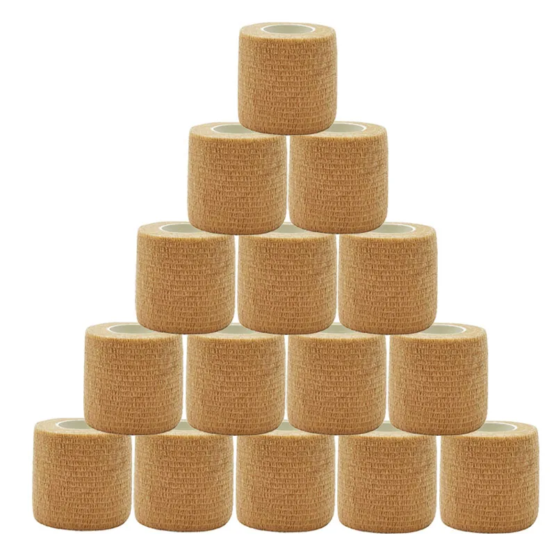 1/3/6/20PCS Sport Autoadesivi Rosso Bende Elastiche antiscivolo Atletico Non Tessuto Impermeabile Elastico Polso Alla Caviglia Bende