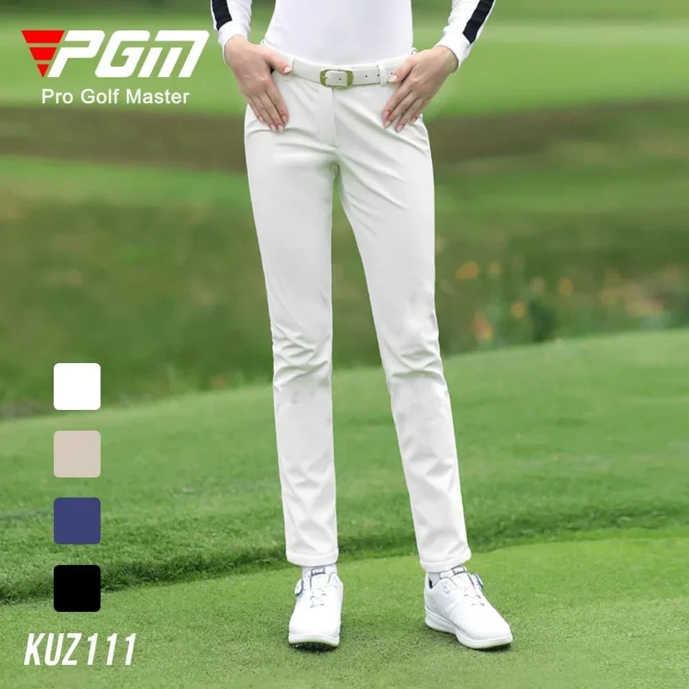 New PGM Golf Pants Women's Autumn And Winter Pants Clothing Waterproof Ball Pants Warm Plush Women's