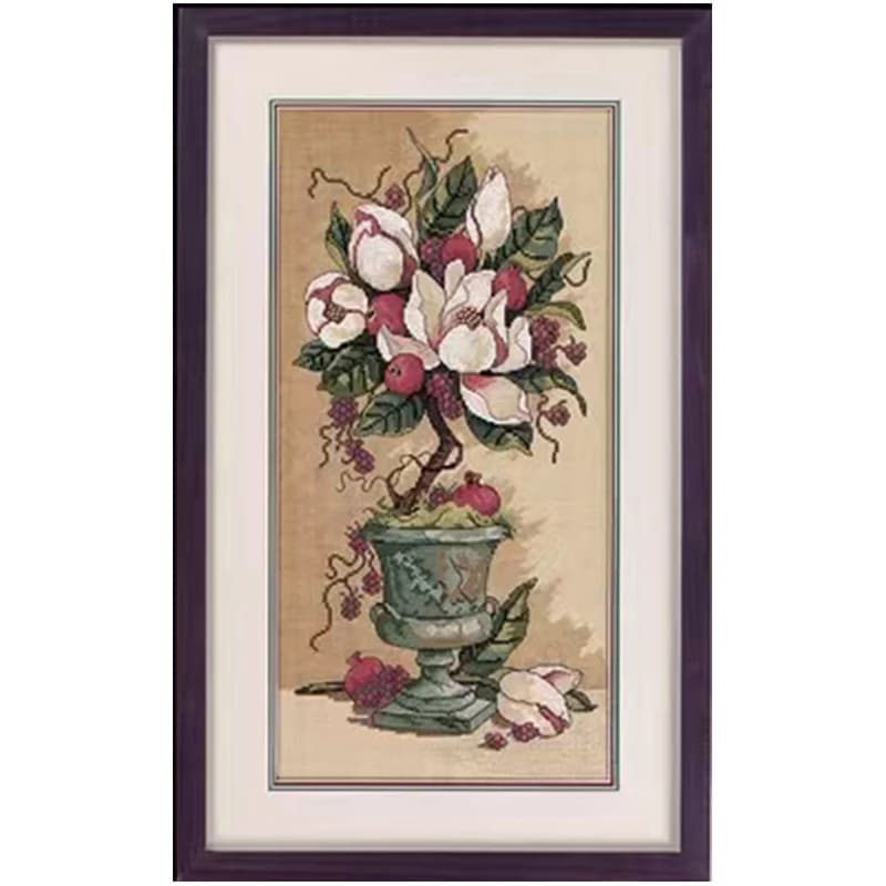 HC025 Kit punto croce Stich Ricamo Punto croce Kit completo Ago Arti e mestieri Hobby Ricamo Pacchetto floreale Hobby