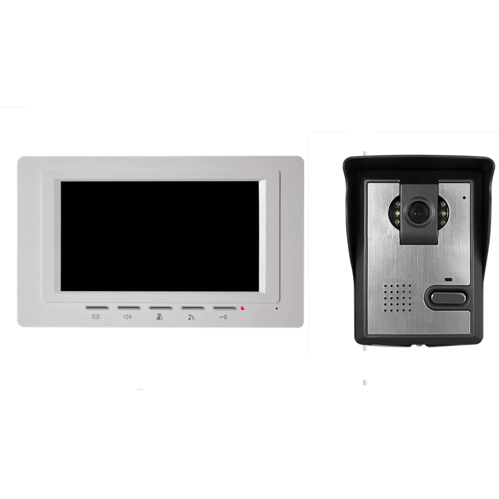 Schermo IPS da 7 pollici 2MP 1080P 1v1 Citofono cablato Telecamera AHD Videocitofono Sistema di controllo accessi porta
