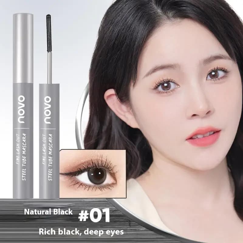 Steel Pipe Mascara Waterproof Extension Curling Non-aggressive volumizing formula for defined strong eyelashes and held all day