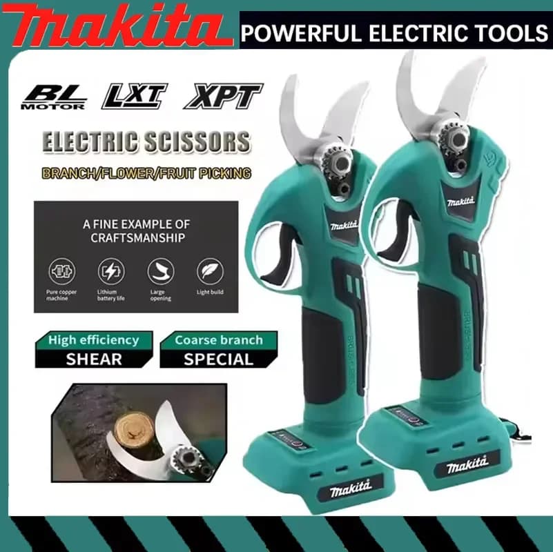 Makita 18V Professional Electric Scissors Battery, Wireless Power Supplies, Gardening Tools
