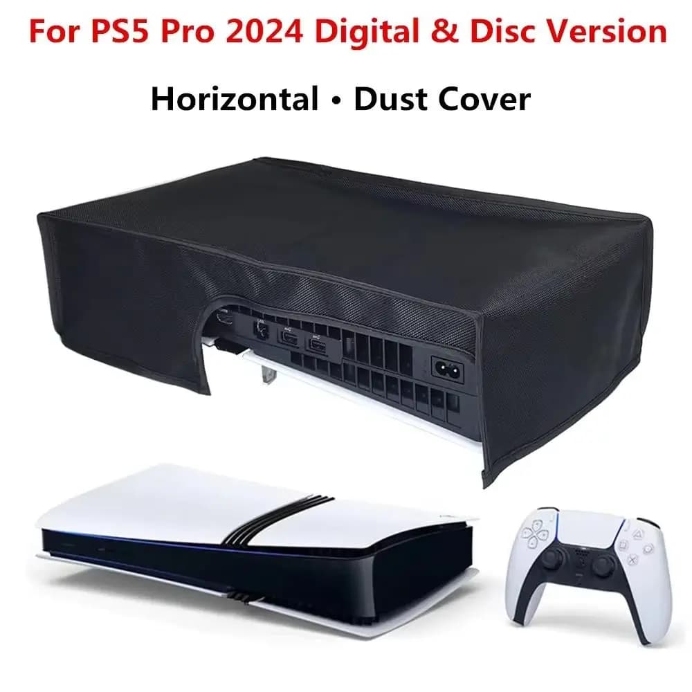Copertura antipolvere antigraffio per PS5 Pro, copertura protettiva orizzontale in tessuto antipolvere, accessori per console di gioco