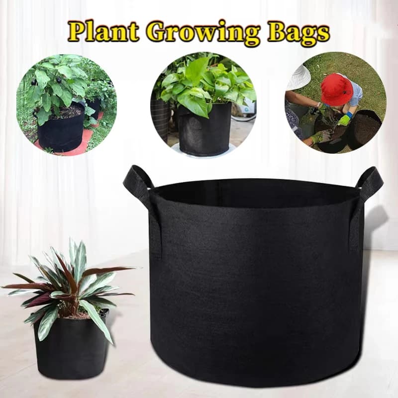 5/7/10 Gallon Big Plant Flower Grow Bag Pot Home Garden Potato Strawberry Fabric Vegetable Jardin Gard