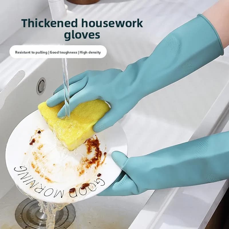Guanti in lattice Thiened per la pulizia della casa e per uso domestico, speciali per le donne, impermeabili e antiscivolo per la pulizia della casa...