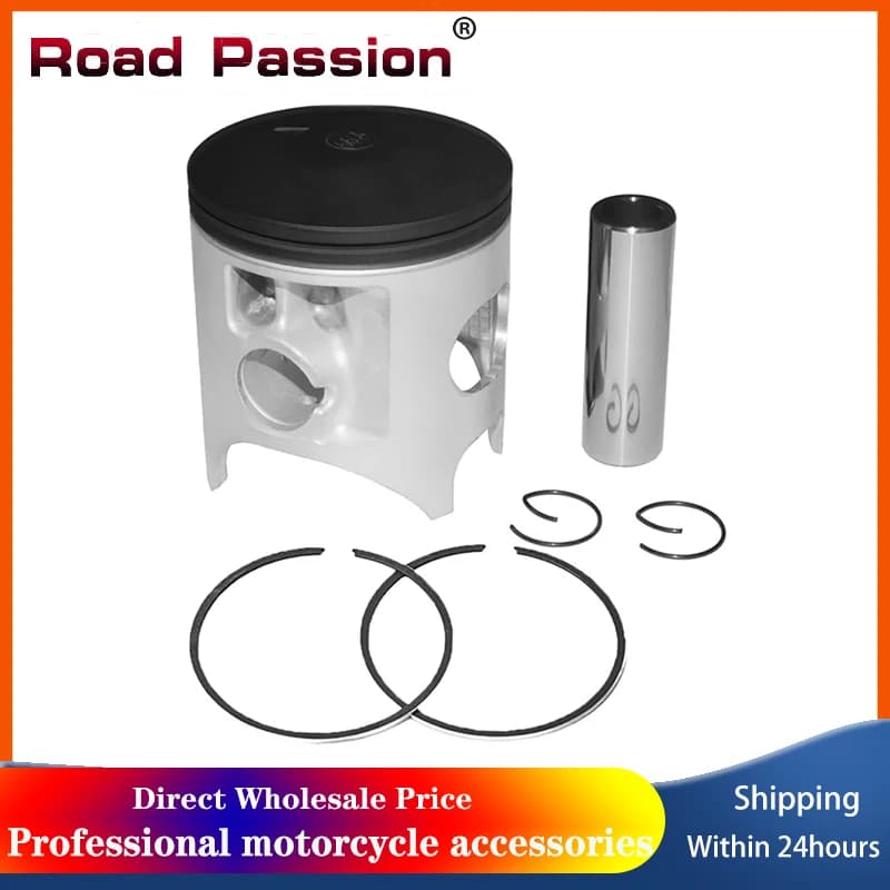 Road Passion Motorcycle Cylinder Hole Dimensions 66.4mm Piston Rings Kit for HONDA CR250 For SUZUKI RM250 For KAWASAKI KX250 CR 250