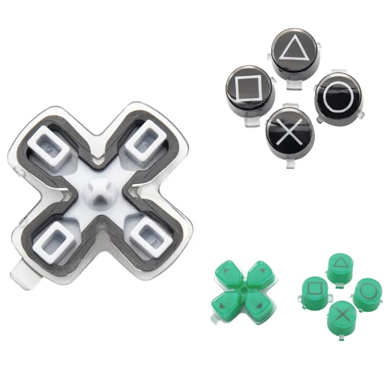1 pz D-pad Bottoni ABXY Set di pulsanti Joystick Thumb Stick Grip Caps Parte di riparazione di ricambio per PS5 Controller Gamepad Accessori