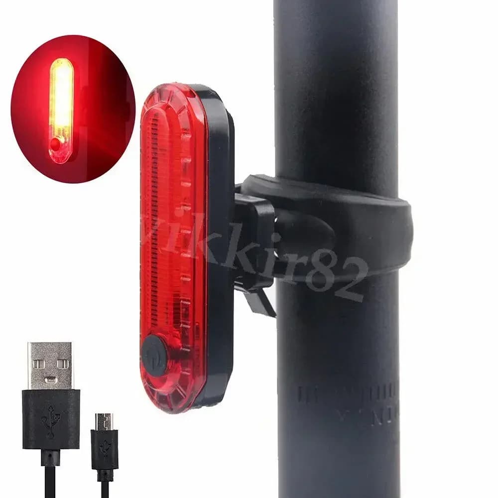 Waterproof Bike Night Riding Light Taillight for LED Tail Light Cycling Acces for USB Charging Safety Warning Bicycle Rear Light