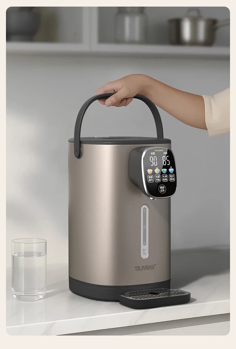 Bollitore elettrico completamente automatico Distributore d'acqua Temperatura costante-Titanio Puro Bollitore Isolamento integrato