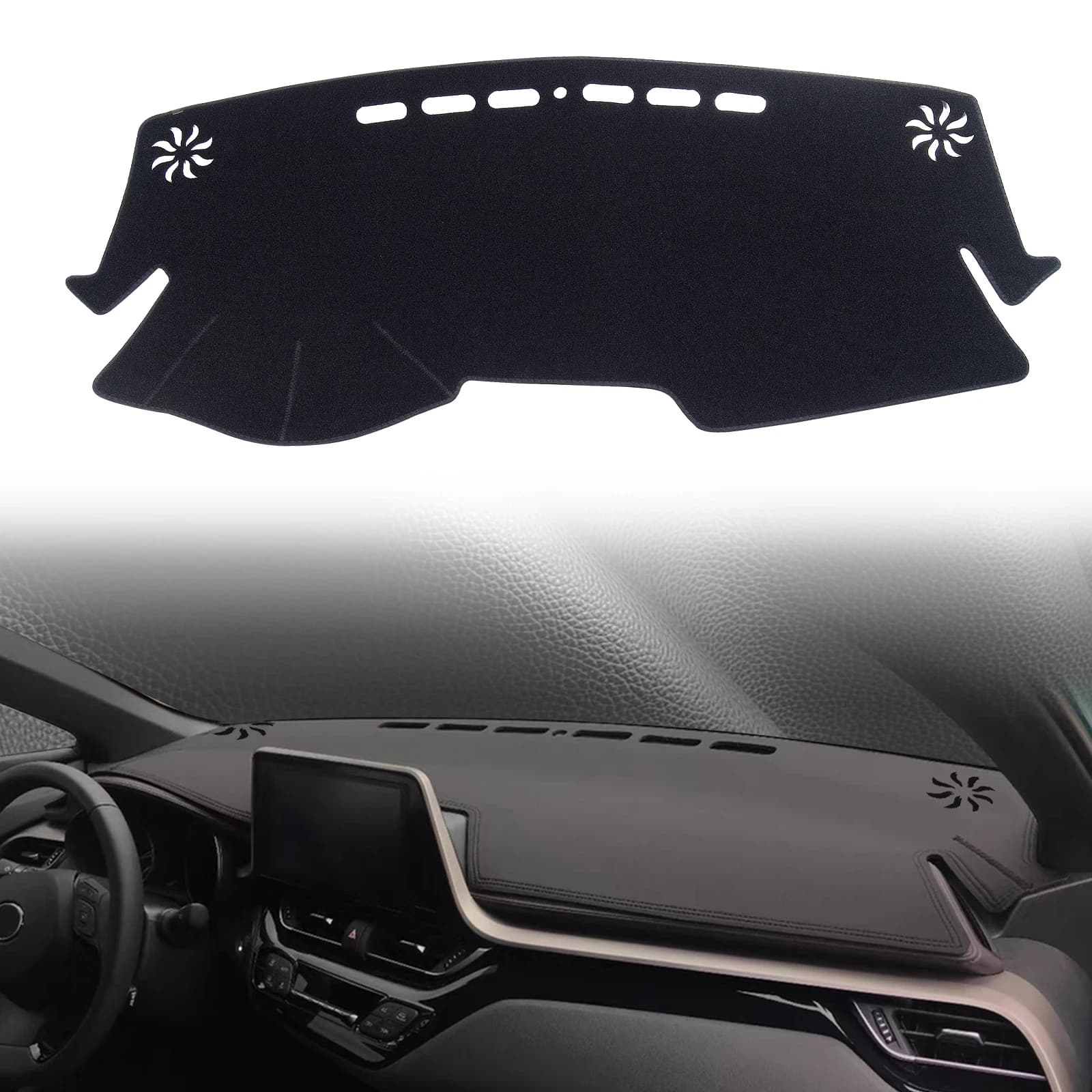 Misura per Toyota C-HR CHR C HR 2023-2016 Dash Zerbino Cruscotto Copertura Pad DashMat Parasole Tappeto Protettivo Accessori In Pelle Per Auto