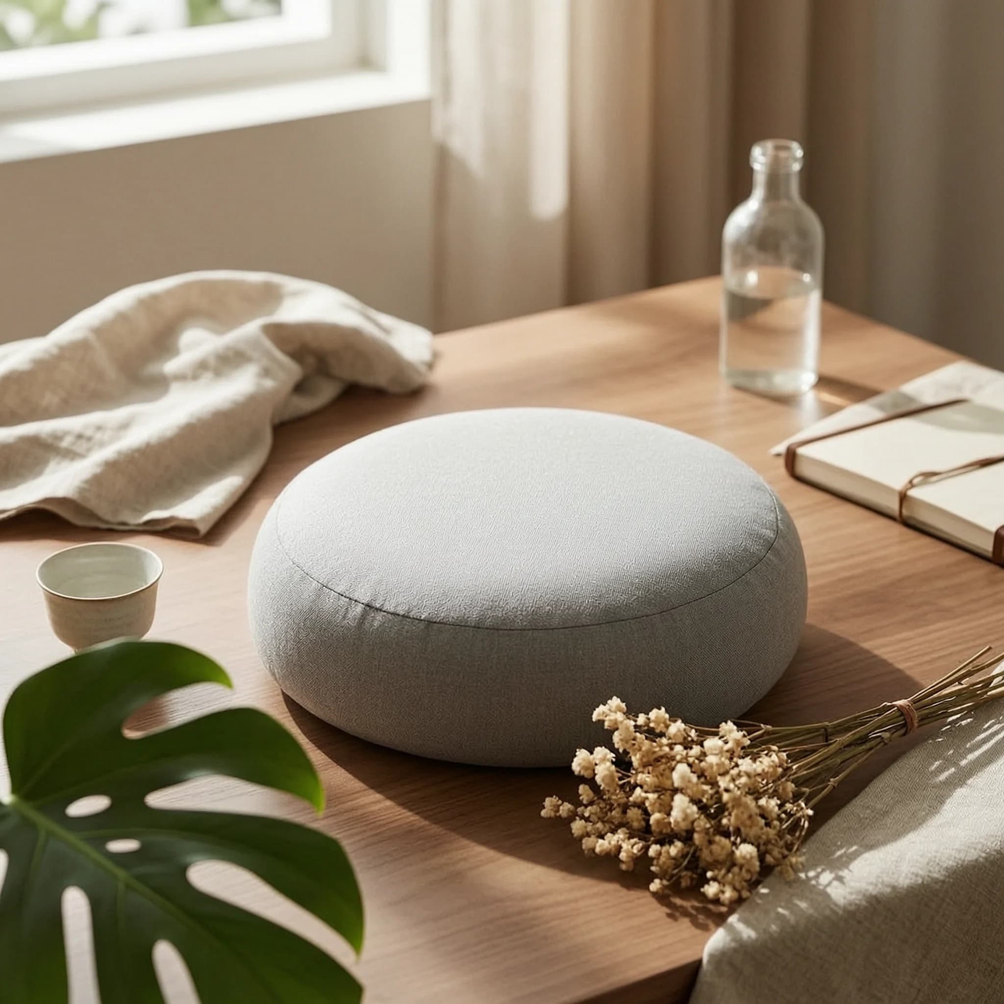 Floor Cushion with Backrest Comfortable Meditation Cushion Meditation Chair Low-Height Floor Chair Long-Lasting for Yogis