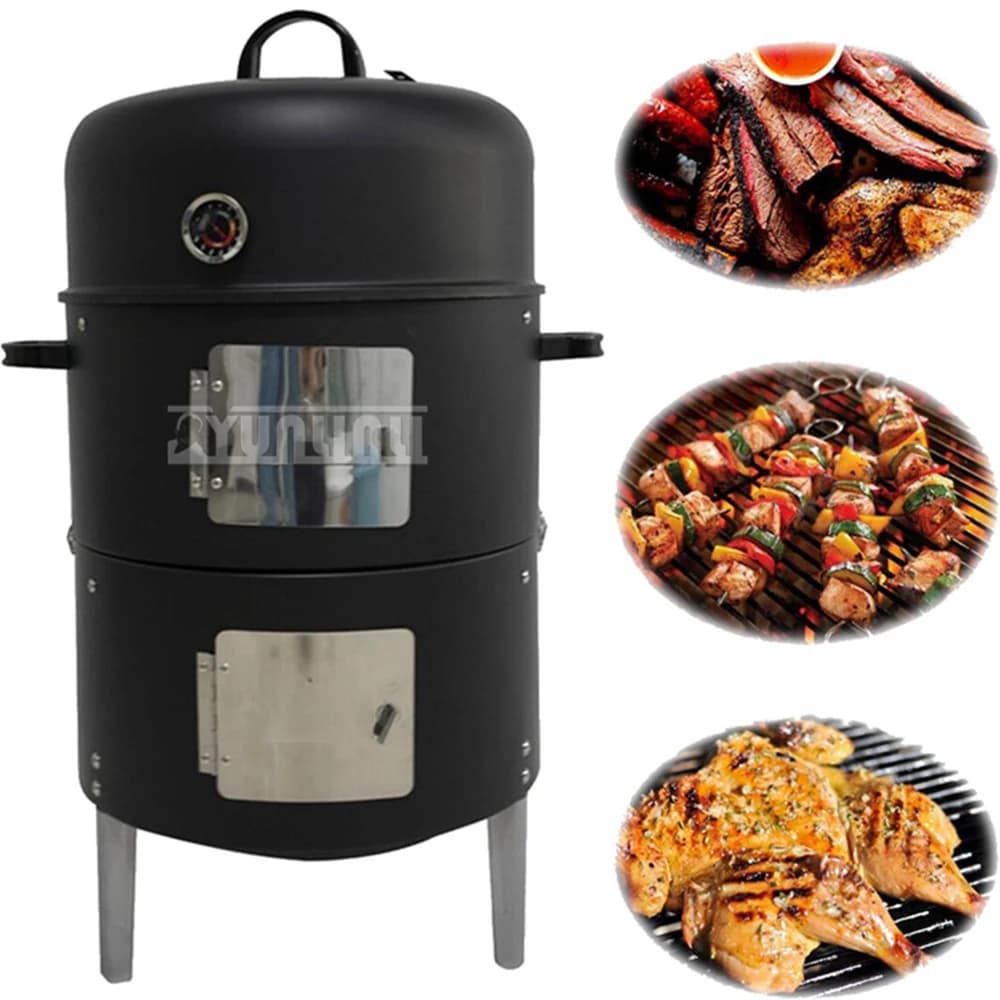 Two layers 3 in 1 Portable Barbecue Grill Outdoor Cooking Camping Barbecue Grill Heating Stove Picnic Charcoal Grill 2025 NEW