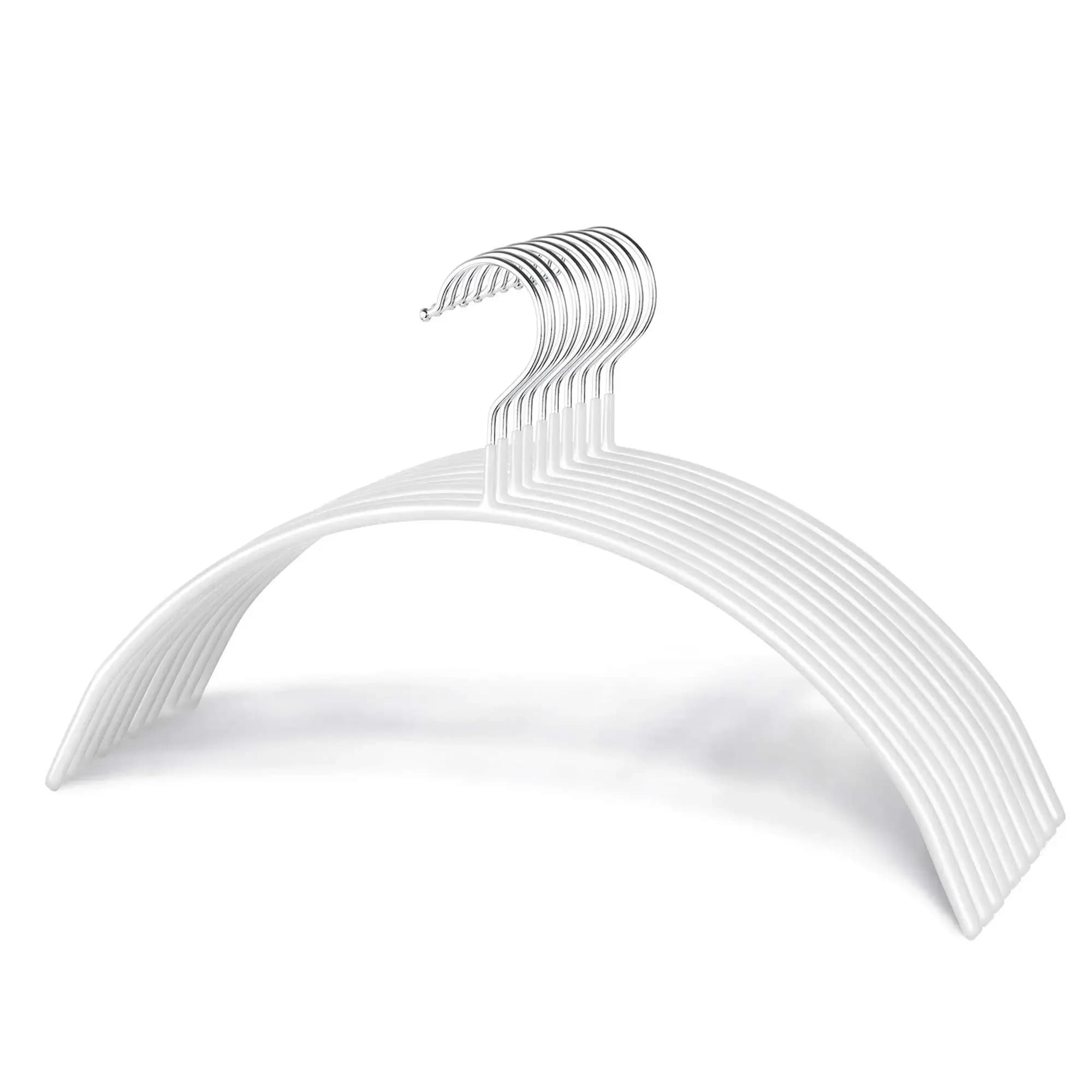 Pack of 10 Scratch-Free Anti-slip Grids on the Spools, with Anti-slip Coating, Steel Hooks for Sweaters, Anti-slip Grips for Shirts