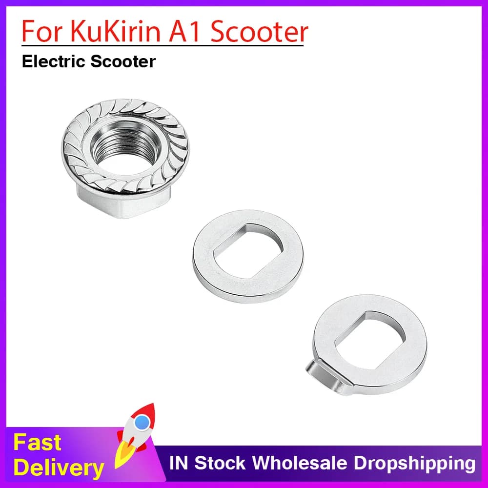 Motor Wheel Lock Screws Part For Kukirin A1 Electric Scooter Engine Wheel Shaft Lock Nut/ Lock Washer Replacement Parts