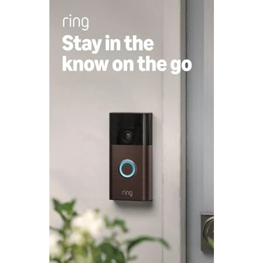 Campanello con Videocamera a Batteria per Sicurezza Domestica o Aziendale con Visione Video in Diretta e Audio Bidirezionale e Rilevamento del Movimento