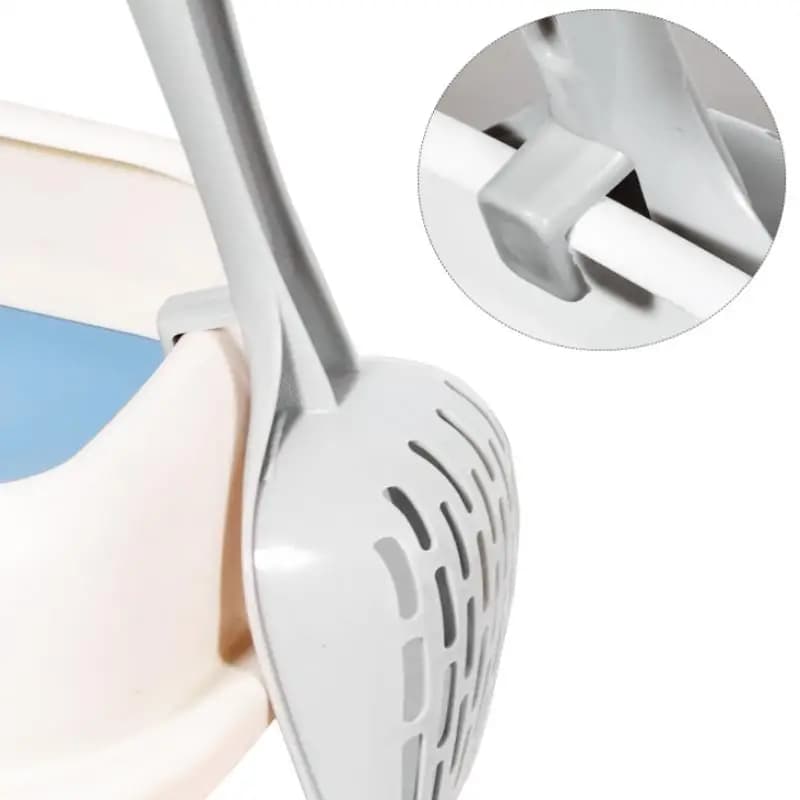1PC Rete Lettiera Scoop Per Setacciare Gatto Lettiera Pala Efficiente Pulizia Dei Rifiuti Gancio Per Appendere Durevole Materiale PP Strumento di Pulito Per Animali Domestici