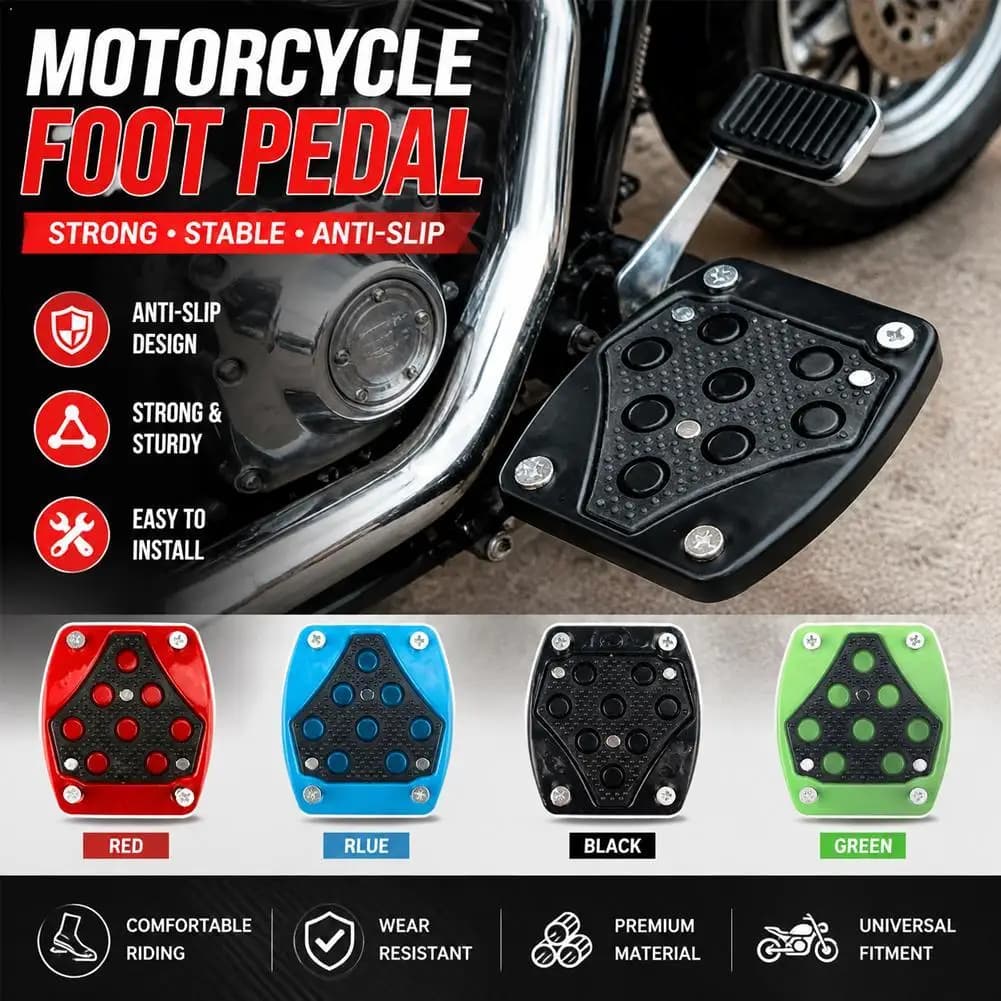 Multicolor Aluminum Alloy Motorcycle Anti-Slip Brake Pedal Cover Non-Slip Footrest Foot Peg For Dirt Bike Motocross