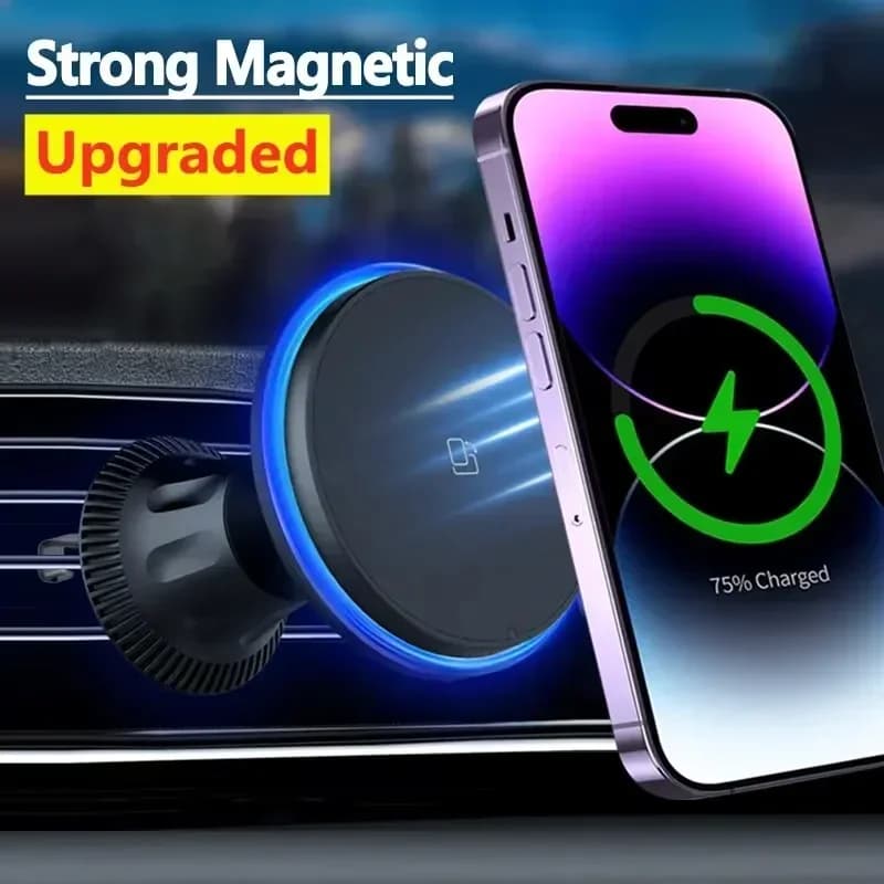 VIKEFON RGB Wireless Charger for iPhone 12 13 14 15 Pro Max Mini Support for Phone for Auto Fast Charging Station Support