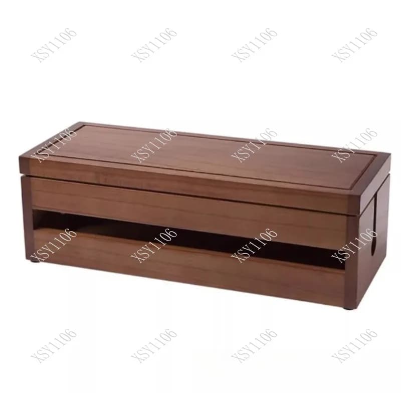 Scatola in Legno per Gestione Cavi, Organizzatore per Prolunghe, Multipresa e Cavi Elettrici