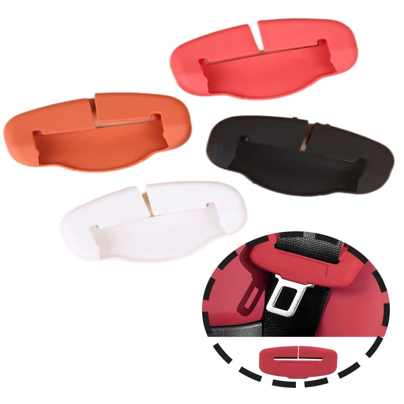 2 pieces cover buckle for safety belt silicone protective cover for car seat buckle for anti-scratch rubber universal protection cover for sedan SUV