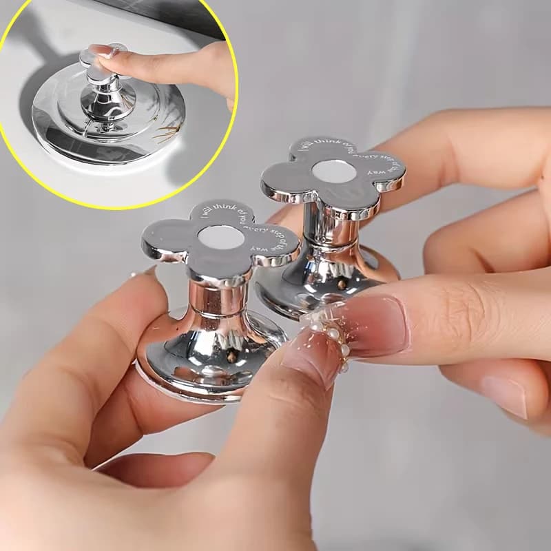 Pulsante di scarico WC 2 pezzi Tipo ventosa Ganci appendiabiti Maniglia coprisedile WC a parete per strumento di pressatura pulsante serbatoio acqua