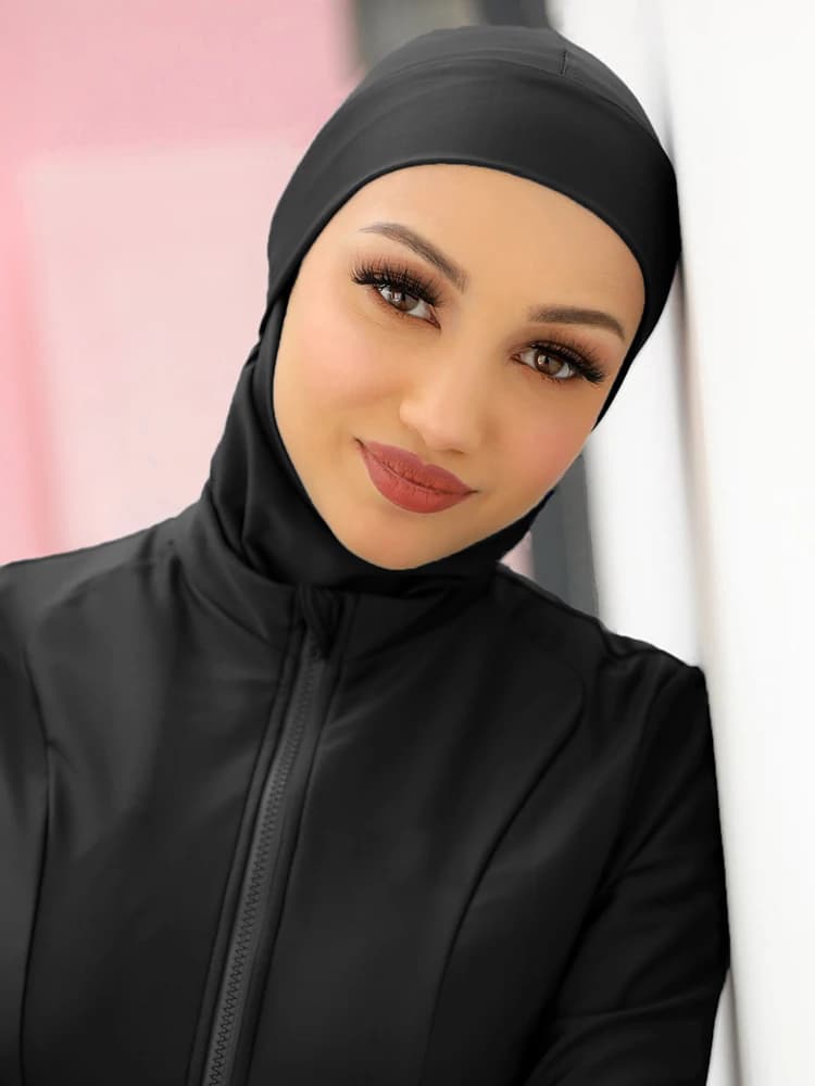 Hijab woman summer beach instant turban Hijab simple Muslim bath cap, quick drying