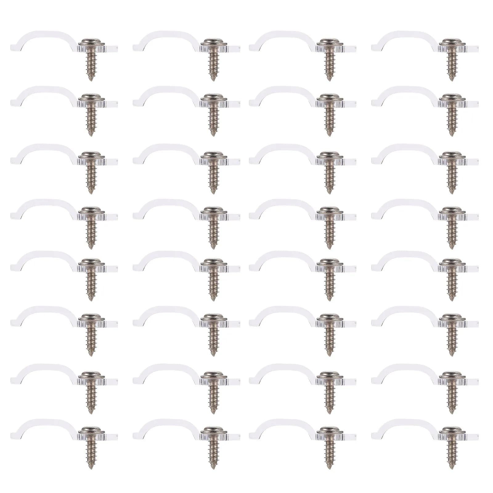 100Pcs LED Strip Lights Holder Premium Thick Plastic Clips with High Strength Elasticity for Secure LED Fixing Work