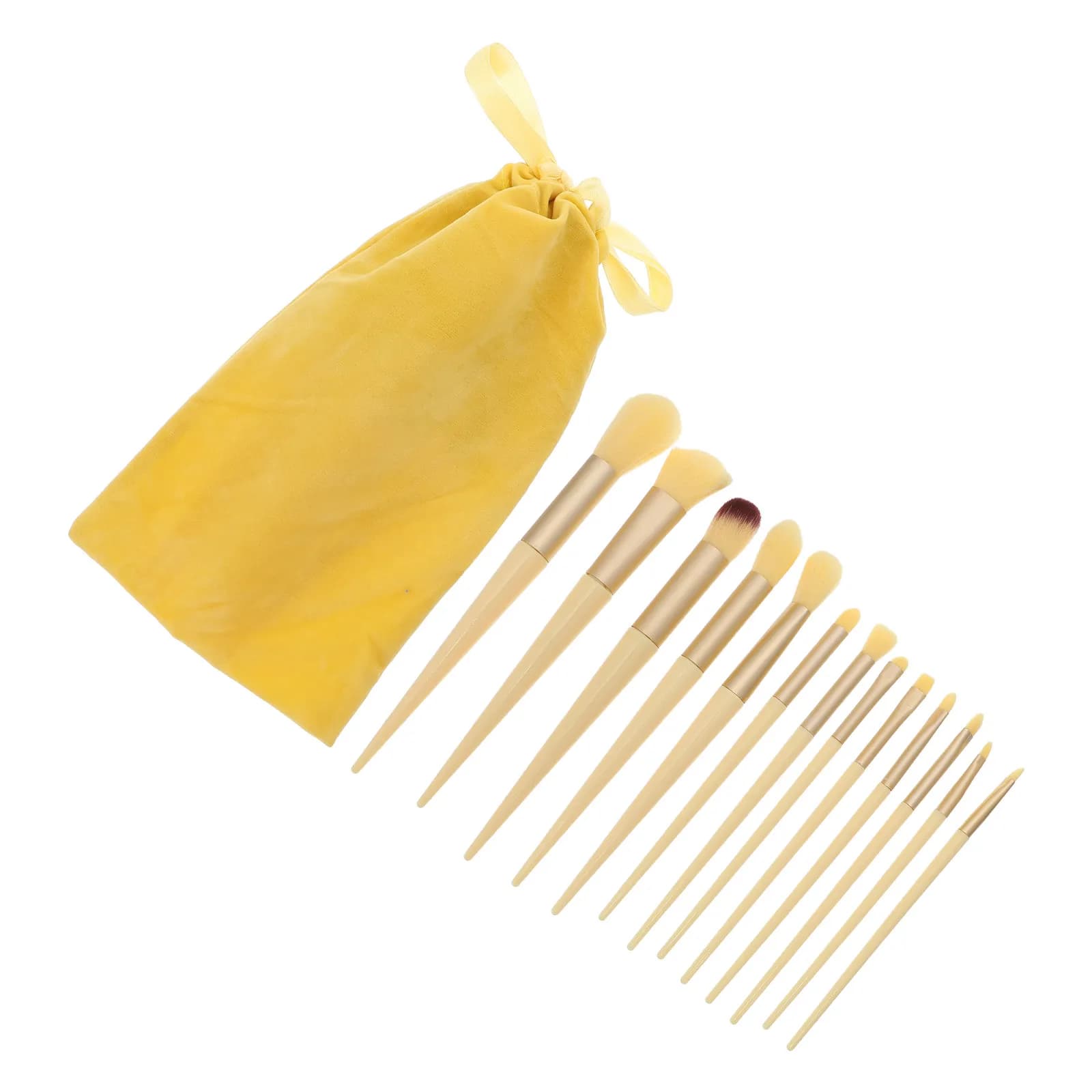 1 set di pennelli per il trucco, pennelli morbidi in fibra artificiale, strumenti portatili per la polvere per il viso, fard, ombretto, trucco professionale