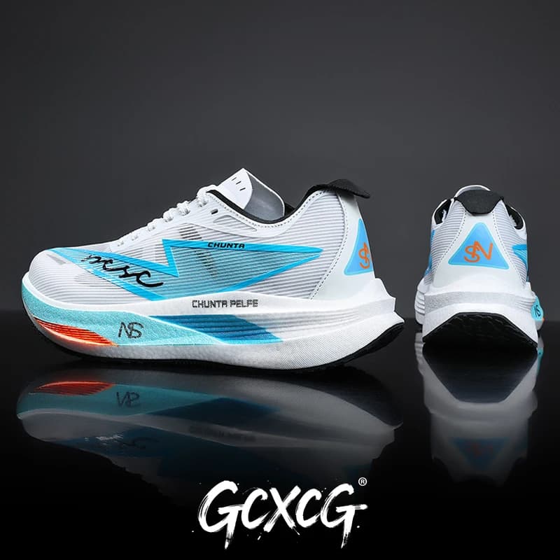 Scarpe da Corsa Uomo con Piastra in Carbonio Specializzate per Maratona Sportive Traspiranti Leggere Comode Antiscivolo da Donna Sneakers Chunta