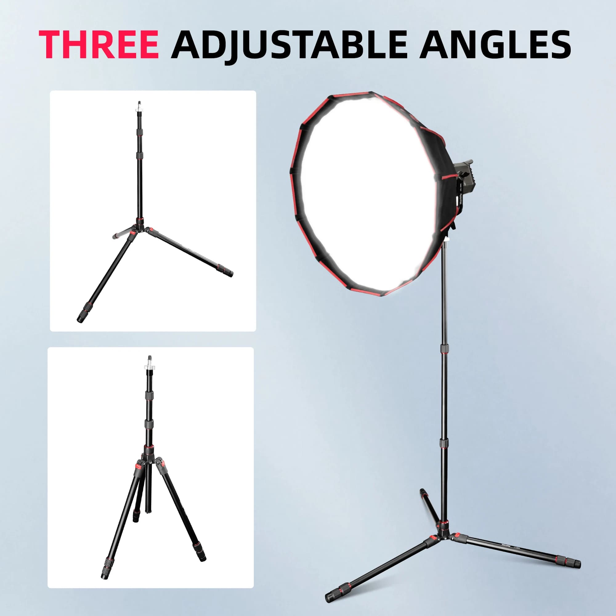 Manbily Tripod with 2,2 M light support for photo COB Photo electric flashlight for outdoor photo Portable Tripod Holder