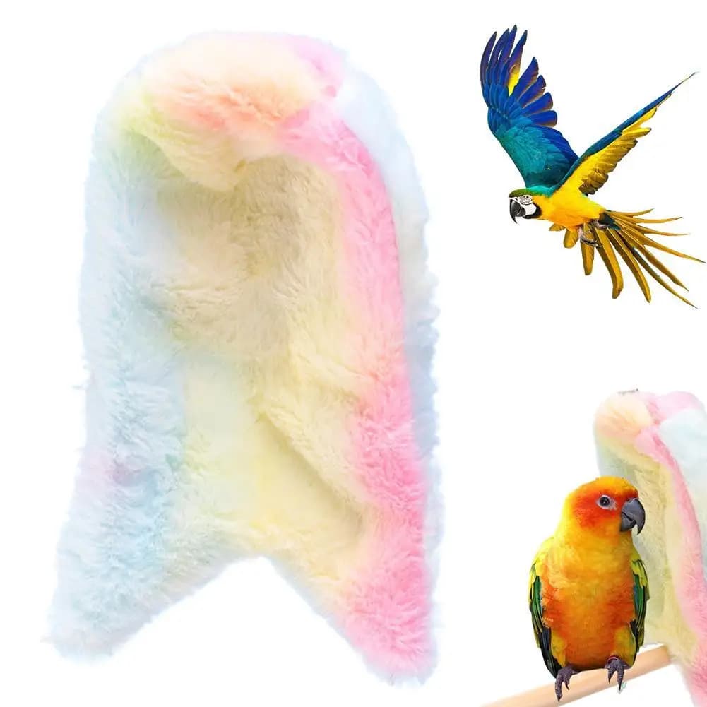 New Bird Blanket Random Color Parrot Blanket Cape Winter Heated Bird Nest Cage Accessories for Macaw Bird Supplies