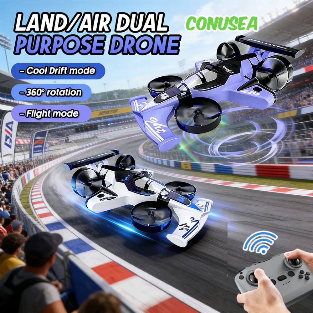 CZ04 Drone Mini Droni Land Air Dual Mode RC Drift Car Air Helicopter Air Remote Control Dron Toys Kids Gifts for Kids