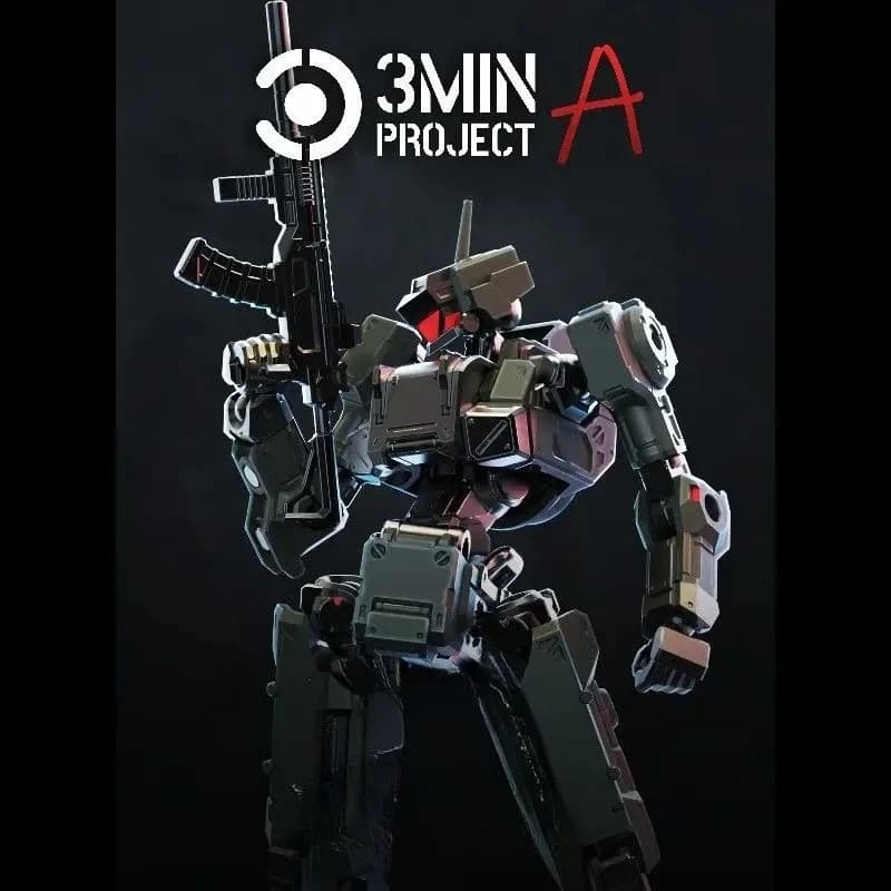 Sheik Mainland 1/18 Scale 3.75 Inch 3MIN-A Series Standard Wolf Tactical Action Figure Assembly Model Kit DIY Collectible Gift