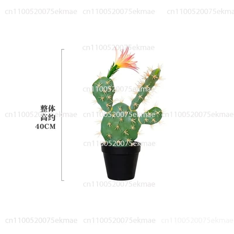Large Artificial Cactus Plants Ornaments Living Room Houseplants Floor Plant Fake Flowers Realistic Bonsai Modern Decoration