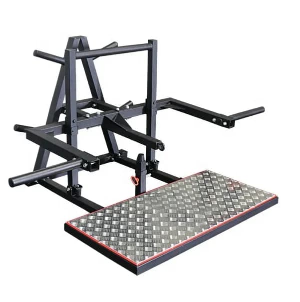 Home Gym Squat Machine, Gym Equipment, Squat Machine with Adjustable Load Angle Belt with Plates
