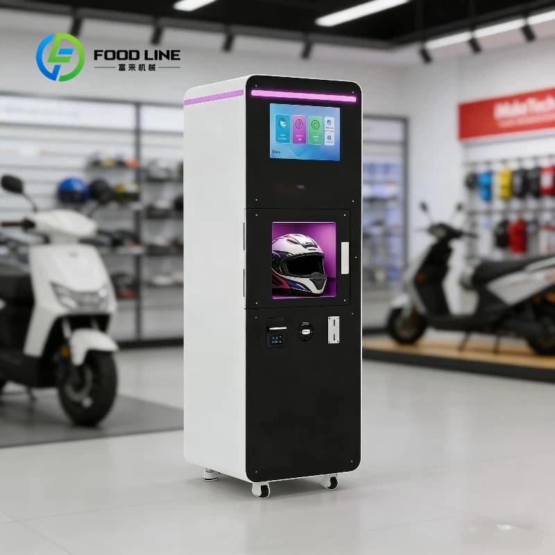 Distributore Automatico per la Pulizia dei Caschi, Stazione Personalizzata per la Pulizia Profonda e la Sanificazione di Caschi da Moto
